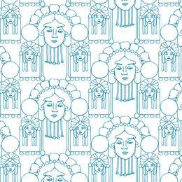 Triangle-flower pattern as wallpaper
